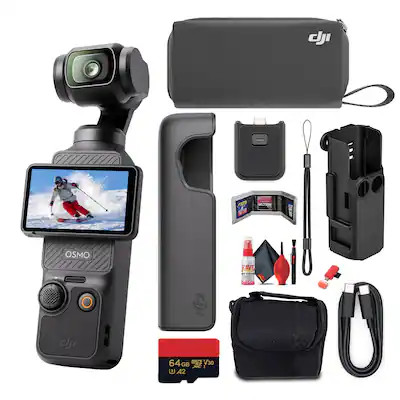 DJI - Osmo Pocket 3 Gimbal Camera | 4K60, 1-Inch Sensor, Touchscreen, ActiveTrack - Bundle | Best Buy U.S.