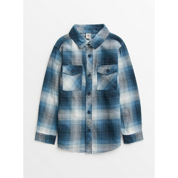 Buy Blue Check Shirt 13 years | T-shirts and shirts | Tu | Tu Clothing
