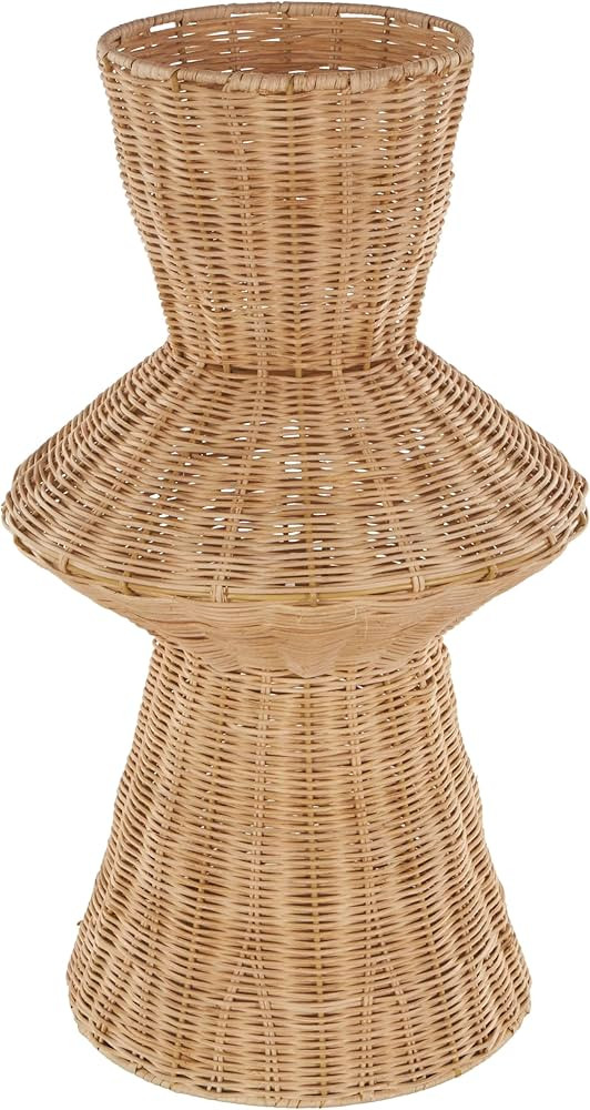 Deco 79 Rattan Handmade Decorative Vase Woven Tapered Fluted Centerpiece Vase, Vase for Home Deco... | Amazon (US)