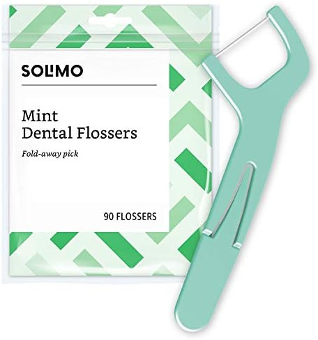 Amazon Brand - Solimo Mint Dental Flossers, 90 Count | Amazon (US)