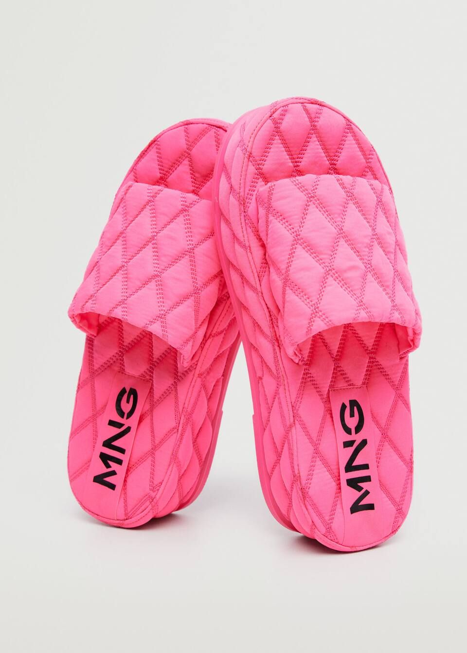 Platform quilted sandals | MANGO (US)
