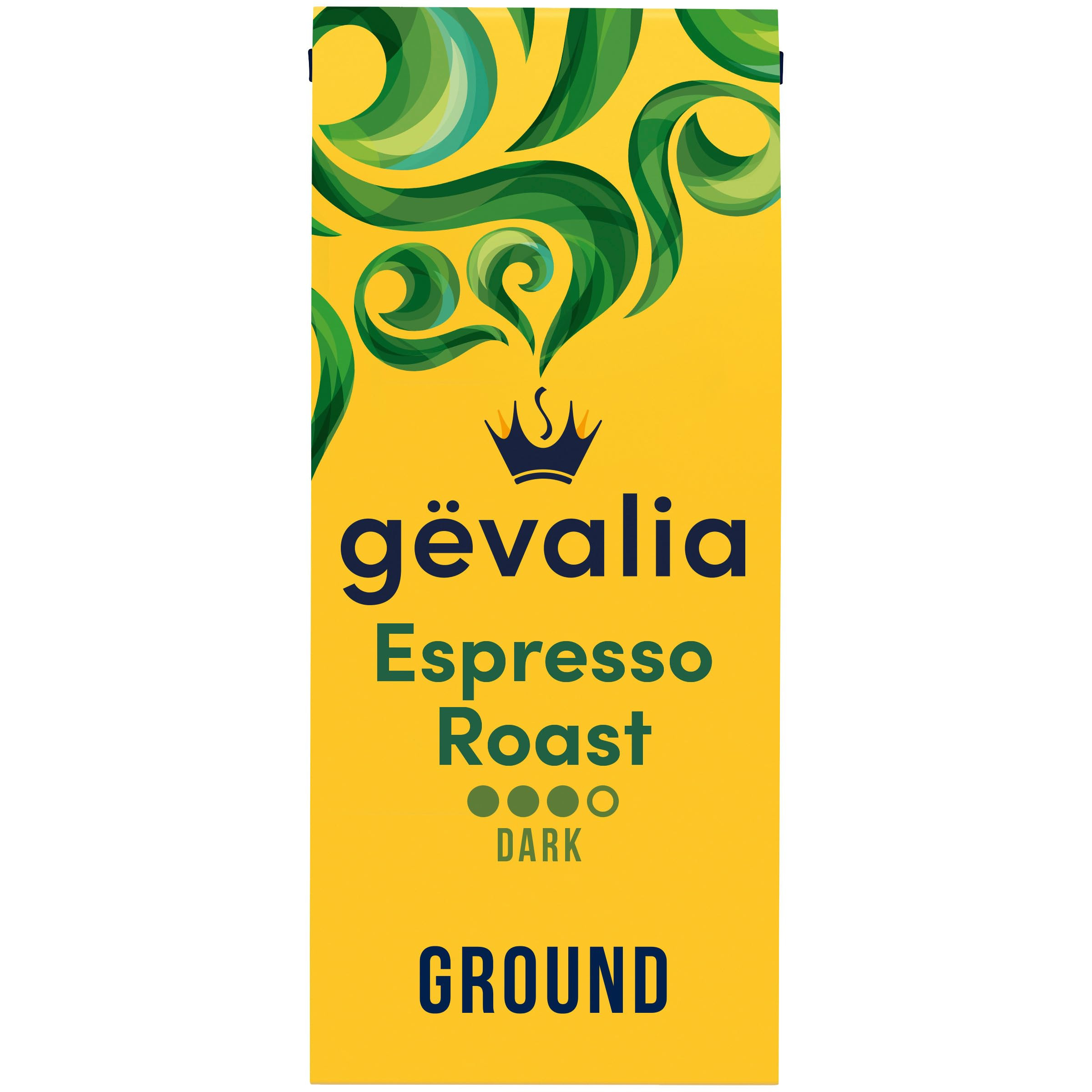 Gevalia Espresso Roast Dark Roast Ground Coffee, 12 oz. Bag | Amazon (US)