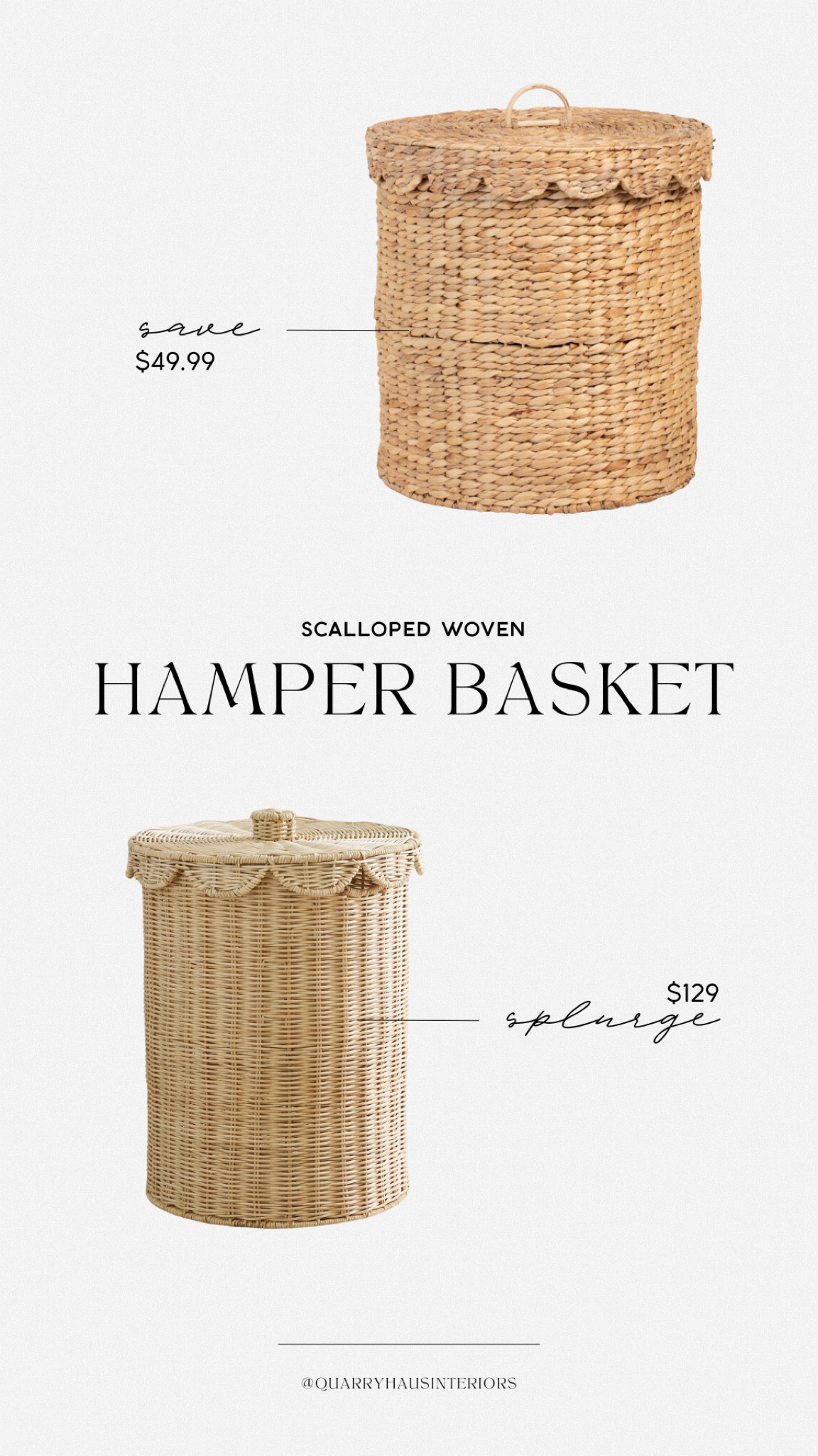 The scalloped details on this woven hamper basket are so good! A great way to add extra storage or organization! I could see this being used in bedrooms, bathrooms, nurseries kids rooms or playrooms!

#LTKFindsUnder50 #LTKKids #LTKHome