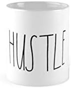 Rae Dunn Magenta Ceramic Coffee Mug Hustle | Amazon (US)