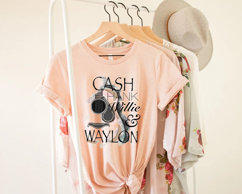 Hank Willie Waylon Cash Shirt - Western Country Legends - Country Concert Shirt - Country Girl Sh... | Etsy (US)