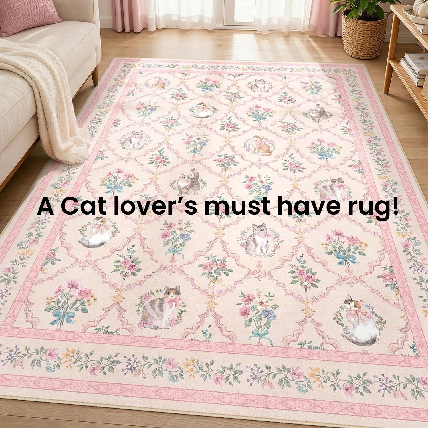 Calling all #catlovers ! How adorable is this #cat rug?!  Immediately getting this for my daughter’s room! 

#LTKHome #LTKKids