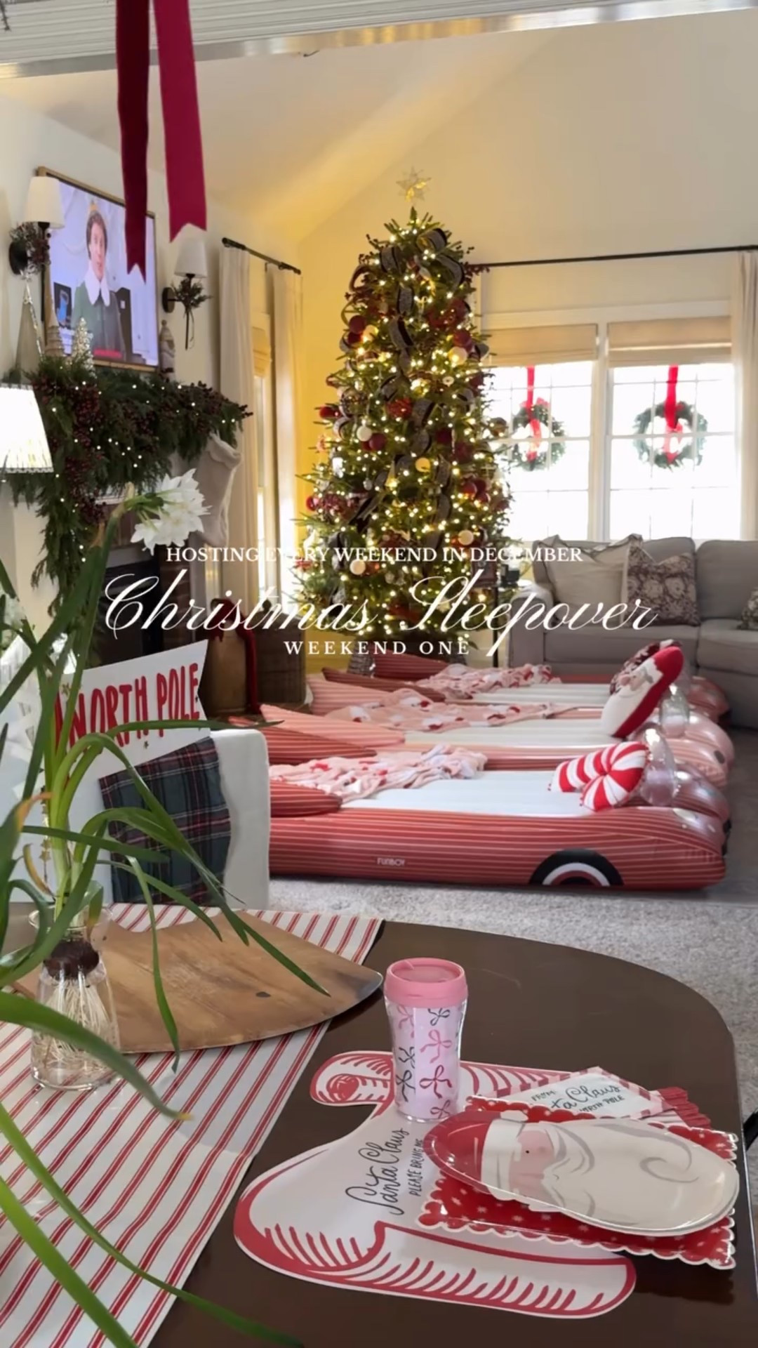 Started off a little low key❤️ 

Next weekend is the biggest party of the month so make sure you don’t miss it! (It’ll be hard to because I have so much content planned for it🤣)

Comment SHOP & I’ll send you links to everything I used! 

.
.
.
.
#christmashosting #christmasmovienight #sleepover