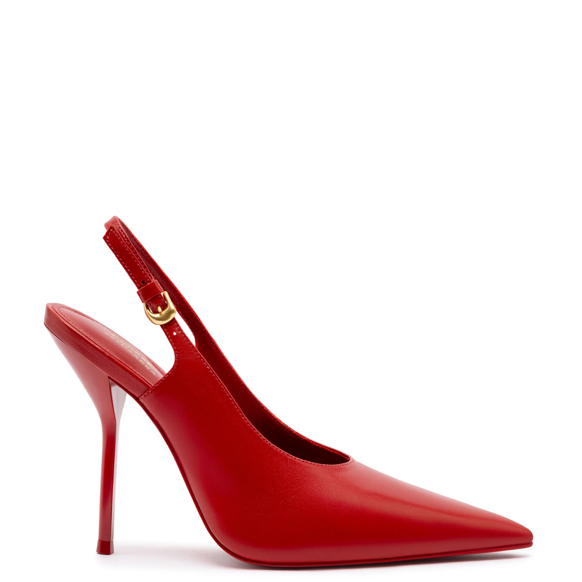 Larroudé x Altuzarra Pump In Blood Red Leather | Larroude