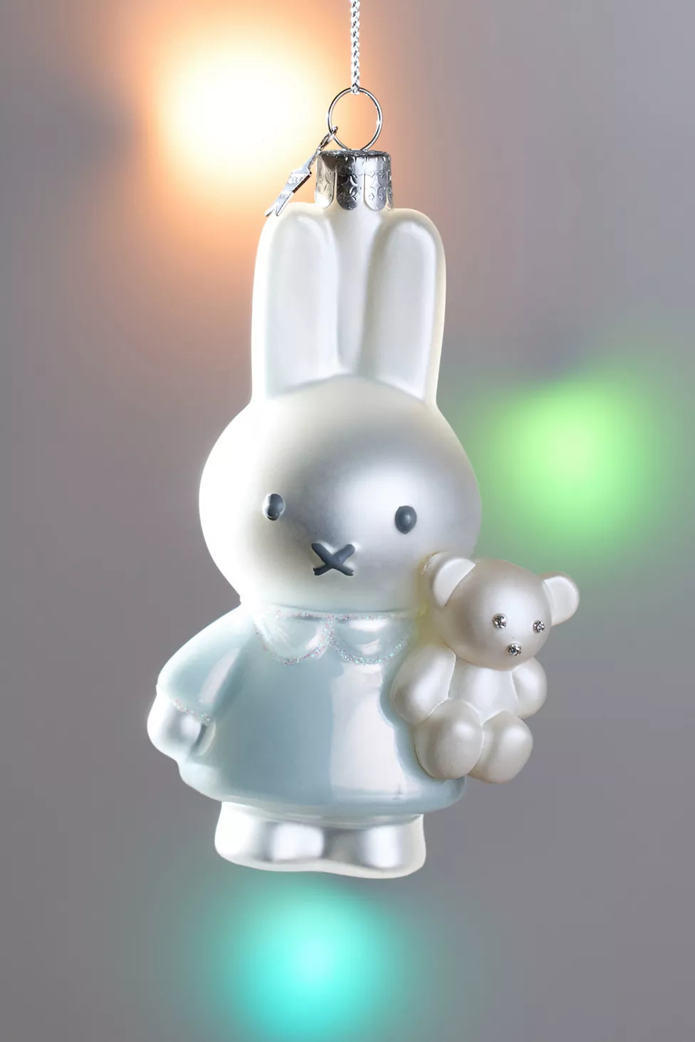Vondels Miffy Bear Glass Ornament | Urban Outfitters (US and RoW)