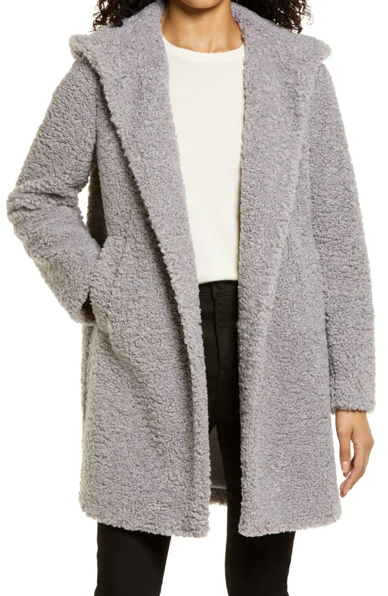 Hooded Faux Shearling Teddy Coat | Nordstrom | Nordstrom