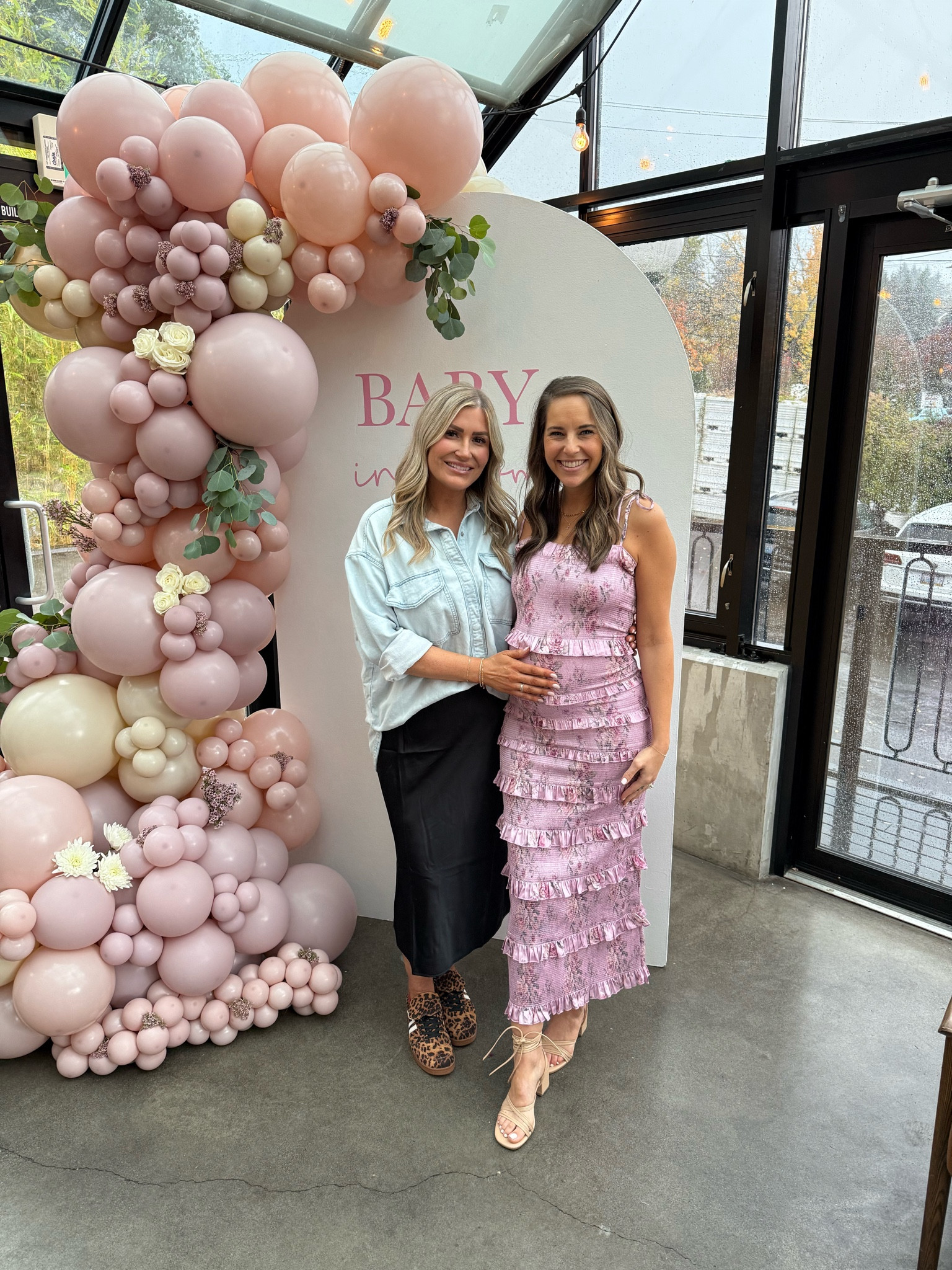 Perfect return to office outfit! Casual fall outfit or family photo outfit and beautiful baby shower dress! I am loving the silk or satin skirt with a tucked in shirt or sweater and flat trendy shoes! Super comfy but put together! 

#LTKFindsUnder100 #LTKFindsUnder50 #LTKShoeCrush