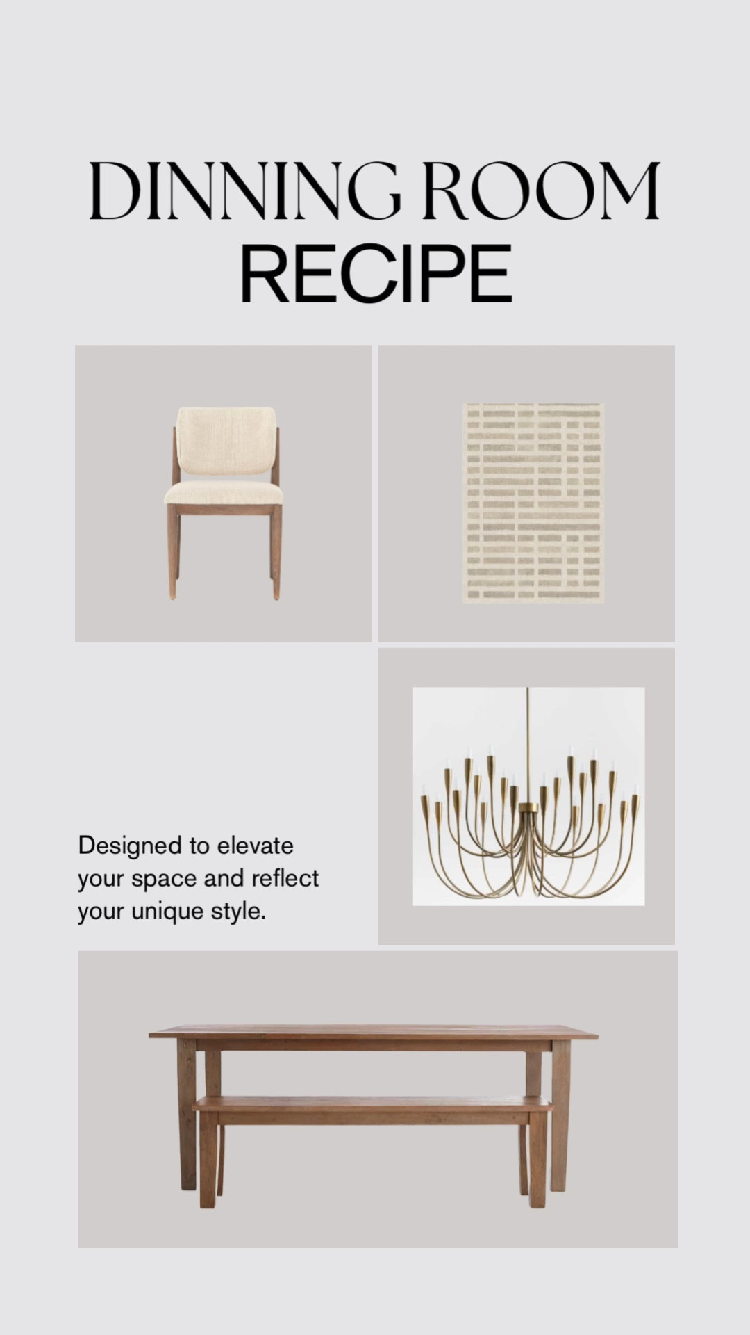 Make a welcoming dinning space with these beautiful furniture pieces. | Room Recipe 

#LTKhome