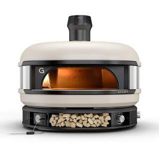 Dome Propane Outdoor Pizza Oven Cream in White | The Home Depot