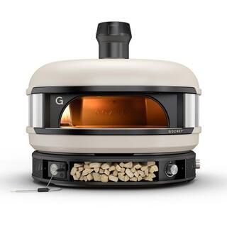 GOZNEY Dome Propane Outdoor Pizza Oven Cream in White GDPCMUS1239 - The Home Depot | The Home Depot