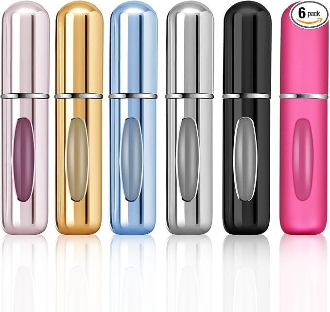 Portable Perfume Travel Refillable Bottle, Travel Size Cologne Atomizer Dispenser, Pocket Purse P... | Amazon (US)