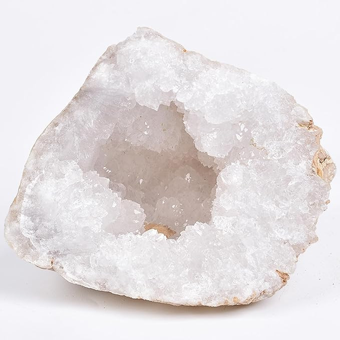 JIC Gem Large Quartz Geode Natural Rock Crystal Cluster Irregular Gemstone Reiki Healing Meditati... | Amazon (US)