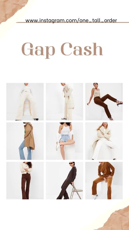last day for Gap cash
tall velvet flares and velvet vintage straight legs
tall lightweight and winter puffer jackets
tall denim shorts 

#LTKHoliday #LTKSeasonal #LTKsalealert