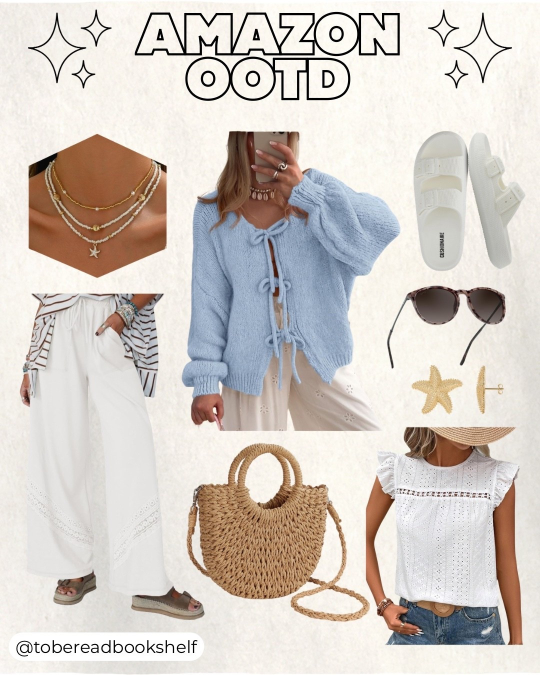 Post Beach evening fit goals 🙌🏻

Another Amazon OOTD that would be perfect to pack in your suitcase for dinner by the sea or just to ease into warmer weather. I’m obsessed with these tie front sweaters and this one comes in so many fun colors! Hard to choose just one!

Many items currently on sale! Up to 40% off with Amazon’s big spring sale! 

Keywords: beach, fashion, women’s clothing, spring, summer, style, OOTD, outfit goals, causal comfort, everyday style, whicker, handbag, jewelry, necklace, tortoise shell sunglasses, slides, Amazon Fashion, vacation outfit, travel
#womensclothing #ootd #everydaystyle #womensfashion #vacationoutfit #travel


#LTKSaleAlert #LTKMidsize #LTKTravel