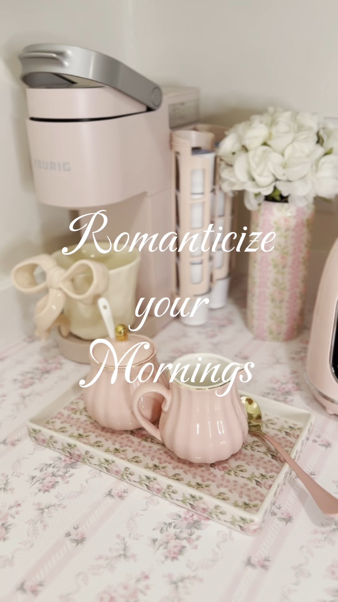 Coquette kitchen 🎀

#amazonhome
#coquettefinds
#bows
#pink
#pinkkitchen
#coquettekitchen
#shabbychic
#pinktoaster
#coquettewallpaper
#loveshackfancy
#wallpaper



#LTKHome