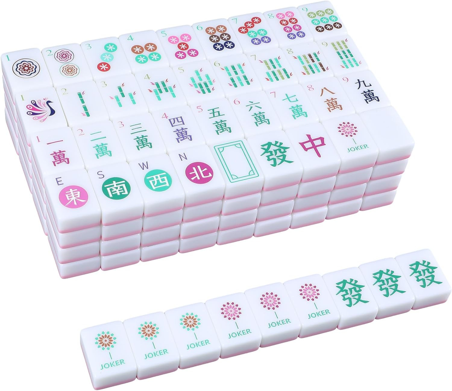 American Mahjong Set Only with 160 Mahjong Tiles 1.2-inch American Mah Jong Set Hand Carved Patte... | Amazon (US)