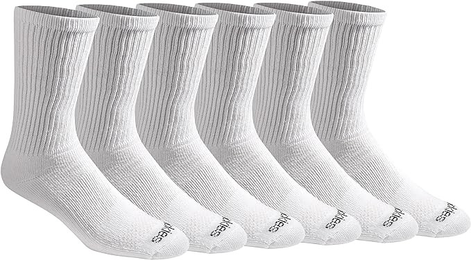 Dickies Men's Dri-Tech Essential Moisture Control Crew Socks, Available in M-XXL (6, 12 Pairs) | Amazon (US)