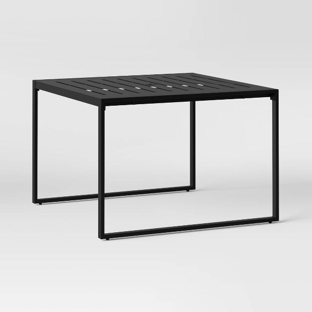 Henning 4 Person Square Patio Dining Table - Black - Project 62™ | Target