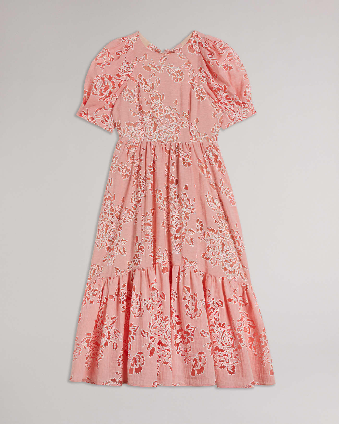 Puff Sleeve Tiered Midi Dress | Ted Baker (UK)