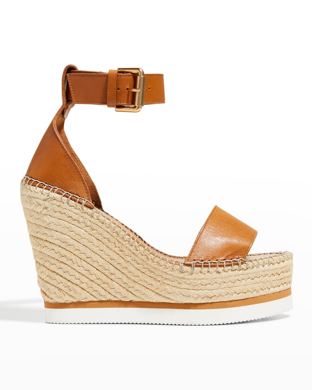 Glyn Leather Wedge Espadrille Sandals | Neiman Marcus