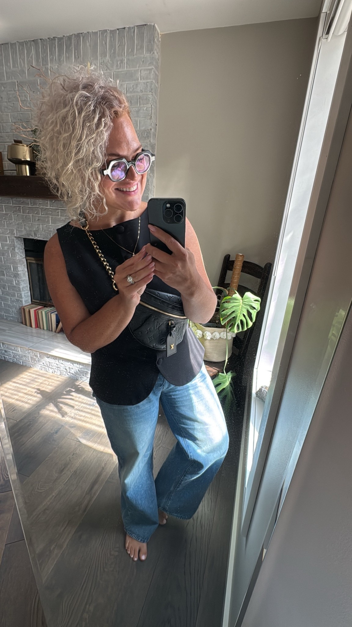 Loving this type of outfit lately! 

This vest I went up to a 12 (normally a 6 or 8). Mostly to help with button gaping. Its nice thick material and BEAUTIFUL on. 

Jeans I’ve linked the full length version. I’m wearing the petite which aren’t cable anymore. Full button fly. Fit true to size. No stretch. (Currently in a huge sale!)

#LTKworkwear #LTKsale #LTKbeauty