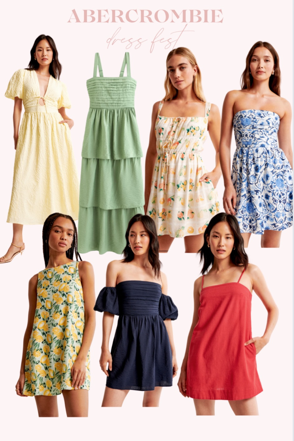 Abercrombie dress fest - summer dress - midi dress - short dress - vacation dress 

#LTKStyleTip #LTKFindsUnder100 #LTKSaleAlert
