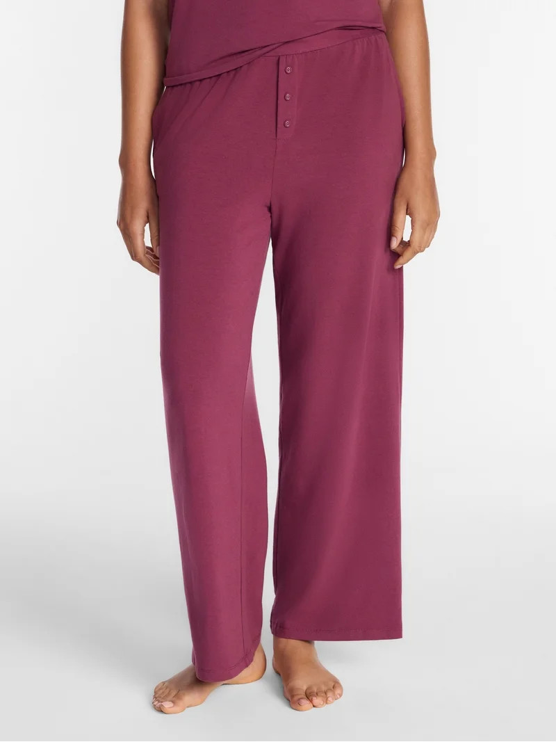 Joyspun Women\u2019s Cotton Blend Sleep Lounge Pants, Sizes S-3X | Walmart (US)