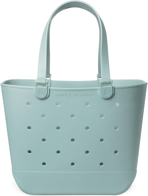 Simple Modern Beach Bag Rubber Tote | Waterproof Extra-Large Tote Bag with Zipper Pocket for Beac... | Amazon (US)