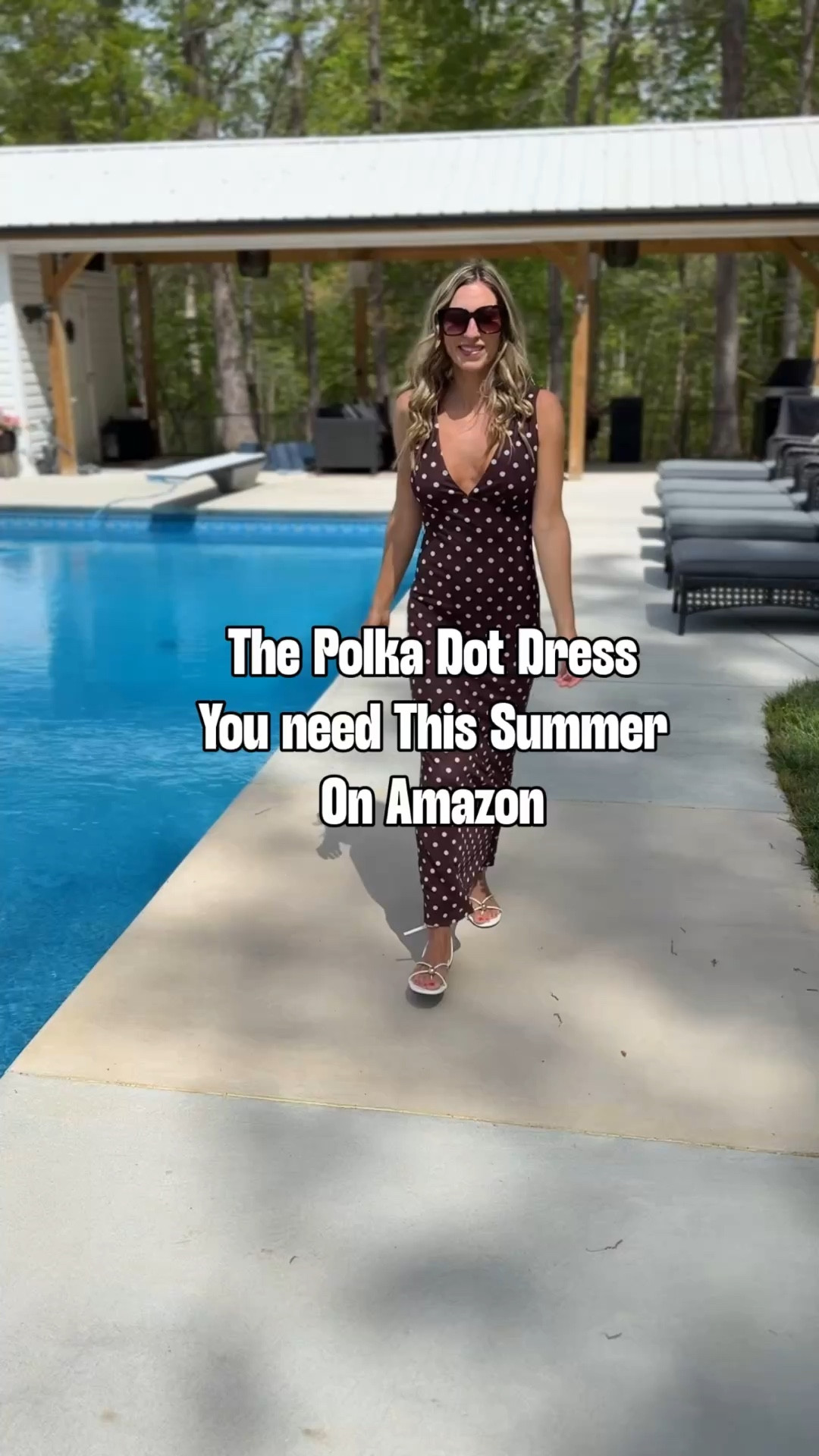 Amazon polka dot maxi dress, spring dress summer dress , wearing a size small 

#LTKootd #LTKSeasonal #LTKPetite