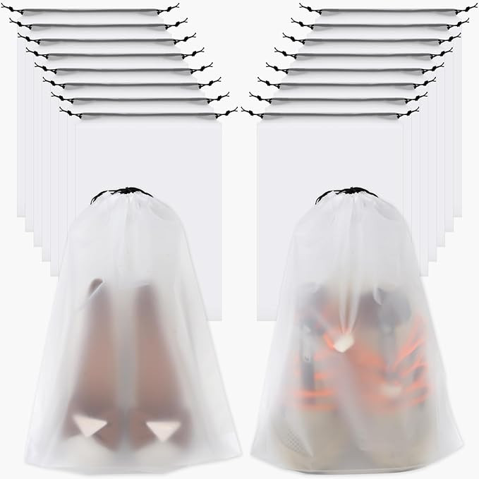 Vivinin 18 Pack Shoe Bags - 11.8in x 15.7in, Storage Bags for Packing, Travel Essentials for Men ... | Amazon (US)