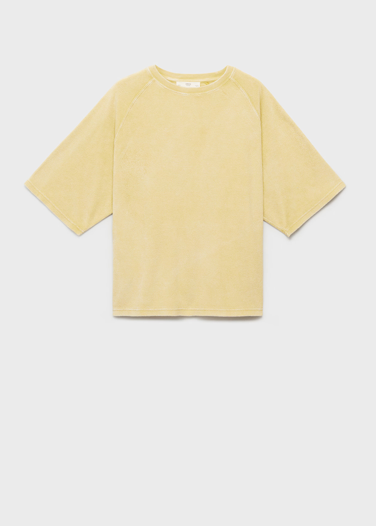 Cotton terry sweatshirt overdyed - Women | MANGO USA | Mango (US/MX/AU)