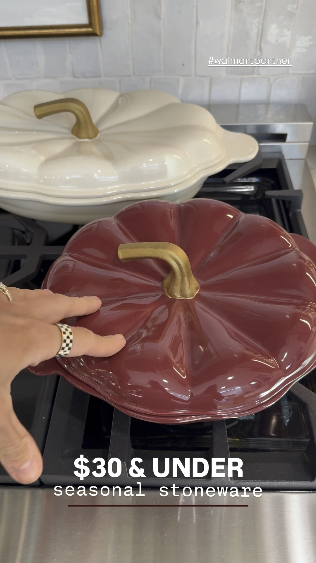 Some fall finds🤎🍂 I’ve always wanted some bakeware like that for the season but couldn’t justify it. The price / quality & COLORS of these is def worth it! 👏🏼  from @walmart 🎃 #walmartpartner 

Perfect for pies + all the seasonal goodies / hosting! 

Home bakeware / kitchen / pumpkin / dishes / baking / Holley Gabrielle / #liketkit

#LTKFindsUnder50 #LTKVideo #LTKHome