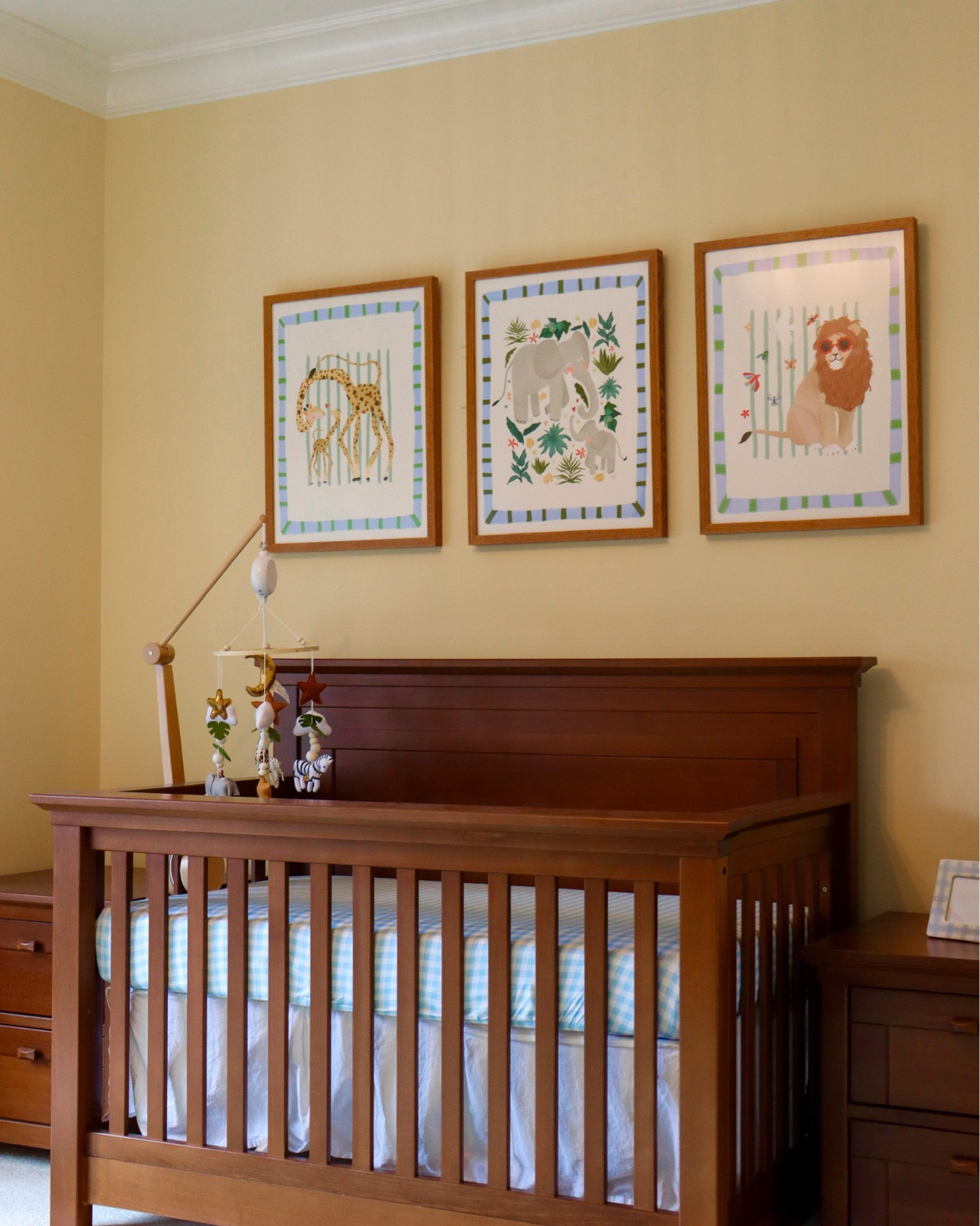 This nursery came together exactly how we hoped it would 🤍

Our goal was to create a space that felt like a charming little southern gentleman’s room without leaning too heavily into a theme. We mixed soft blues, warm wood tones, timeless patterns, and meaningful details to create a room that feels classic now and will continue to grow with him over the years.

Every piece was chosen with intention, and we’re so excited to finally share all of the little details with you.

nursery design, baby boy nursery, nursery reveal, safari nursery, hot air balloon nursery, blue and white nursery, interior design, charlotte interior design, nursery decor, charlotte nc

#LTKBaby #LTKmomlife #LTKKids