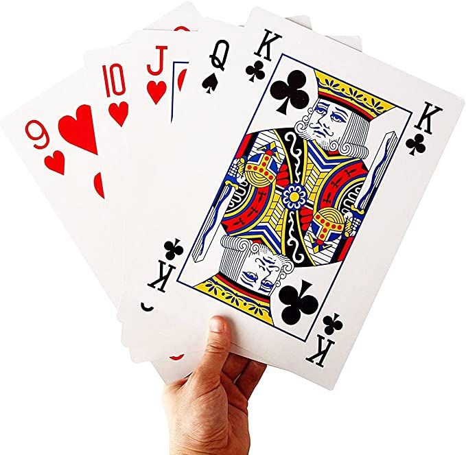 SeptCity Jumbo Playing Cards, Super Big Giant Game Theme Full Deck Huge Poker Oversize Decoration... | Amazon (US)