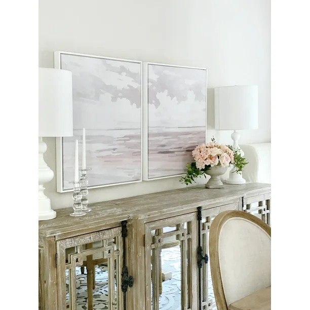 My Texas House Abstract Ocean Framed Canvas Set of 2, 11" x 14" | Walmart (US)