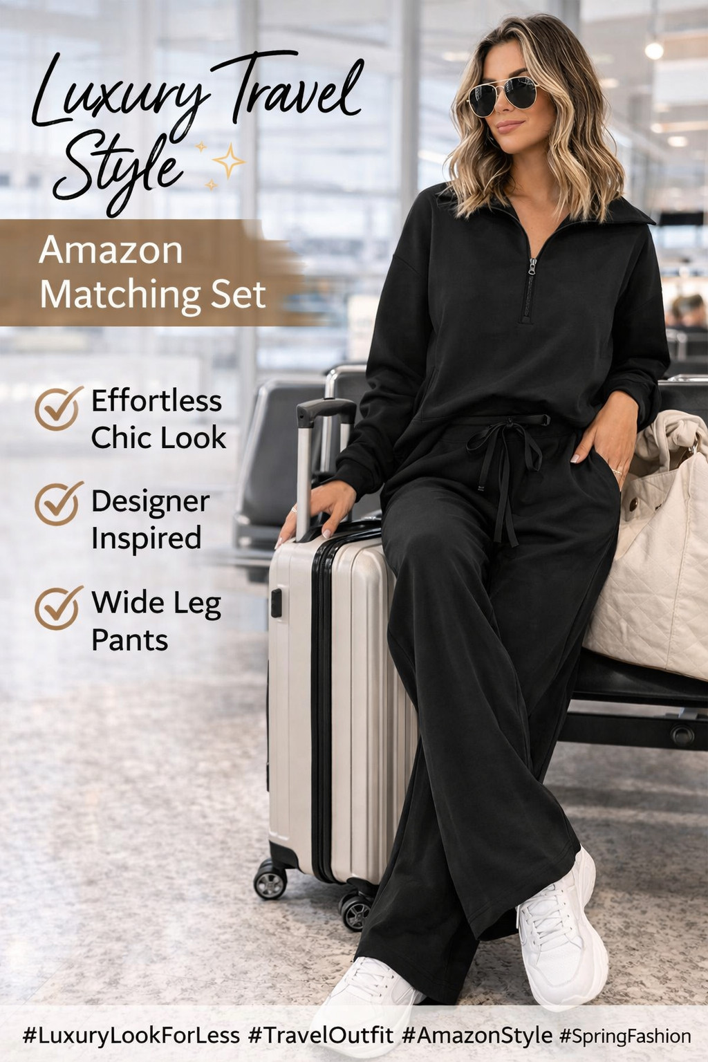 This luxury-looking Amazon lounge set is trending for travel days and everyday comfort. The ANRABESS 2-piece outfit features wide-leg pants and a relaxed top that creates an effortless chic look. Perfect for airport outfits, casual days, and vacation travel.
#LuxuryLookForLess #AmazonFashionFinds #MatchingSetStyle #WideLegPants #TravelOutfitIdeas #AirportOutfitWomen #AmazonStyle #CasualChic #SpringStyle #VacationLook 

 #LTKSeasonal #LTKTravel