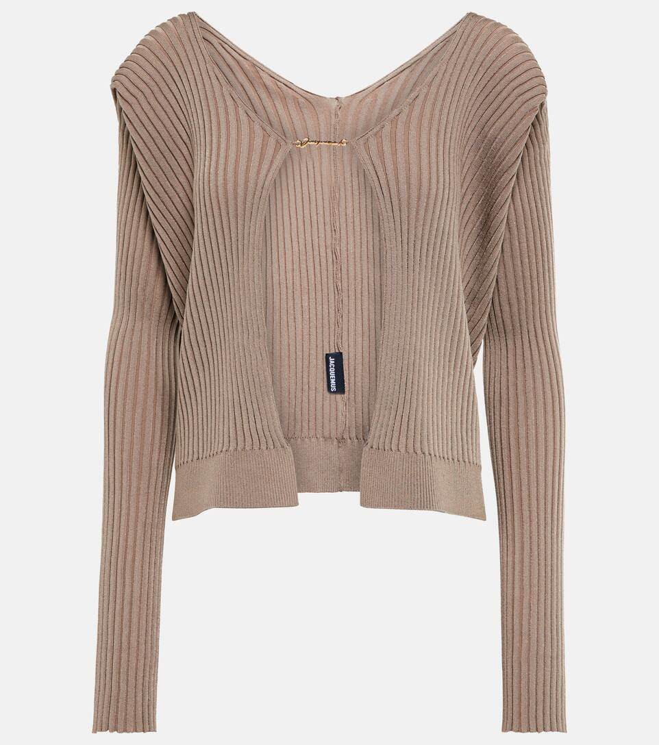 La Maille Pralù Longue 로고 카디건 | Mytheresa (INTL)