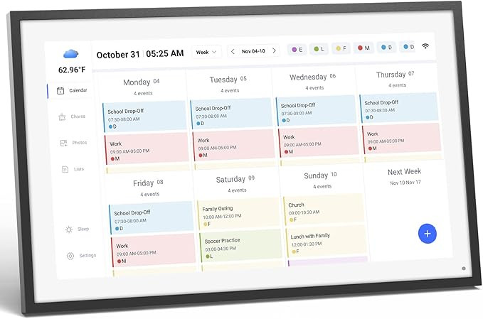 LOOFII 15.6 Inch Smart Digital Calendar Planner & Chore Chart, FUll HD Interactive Touchscreen Di... | Amazon (US)