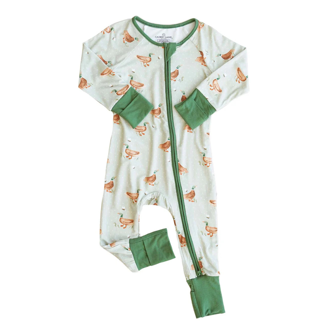 Lucky Ducky Convertible Zip Romper | Caden Lane