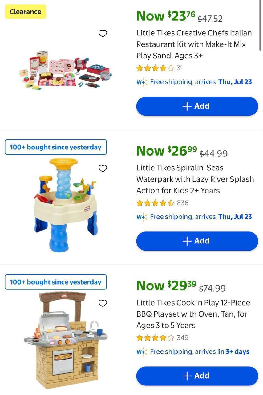 Little tikes clearance @Walmart

#LTKdayinmylife #LTKmomlife #LTKSaleAlert
