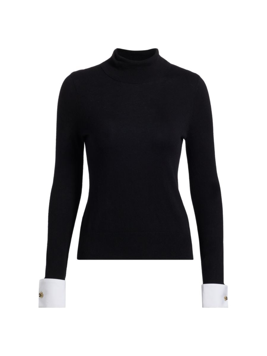 BEST SELLERL'AGENCEFlora Poplin-Cuff Sweater | Saks Fifth Avenue