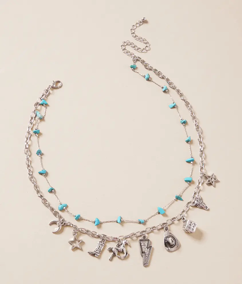 Tiered Western NecklaceSterling & StitchPrice $19.99What do you want to know about this product?... | Buckle