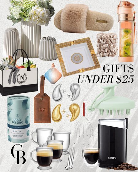 Gifts under $25

Gift guide  Gift ideas  Gifts under $25  Under $25  Home  Home decor  Vase  Scrunchies  Water bottle  Scalp massager  Gold jewelry  Jewelry  Luggage tag  Travel  Shower steamers  Coffee grinder  Glass coffee mug

#LTKHoliday #LTKGiftGuide #LTKSeasonal