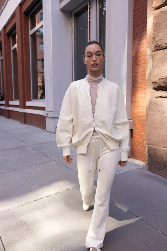 INTERLOCK FLARE TROUSERS | Zara UK