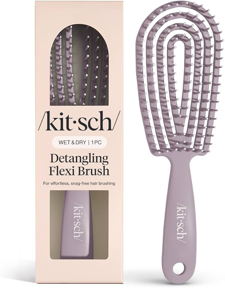 Kitsch Hair Brush Detangler – Flexi Flow Hair Brush for Women, Men & Kids | Detangling Brushes ... | Amazon (US)