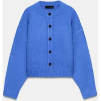 Zara - Soft Knit Cardigan - Bluish - S - Woman | Zara US